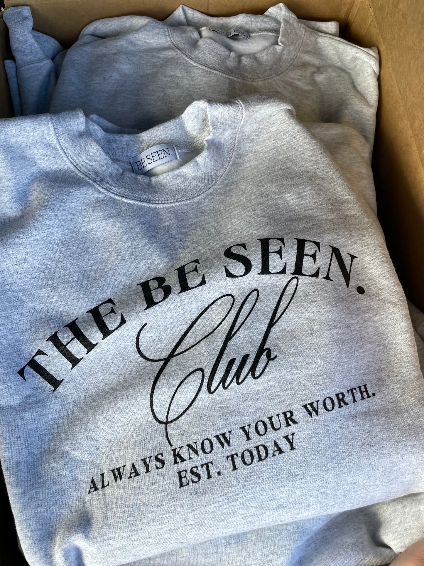 The BE SEEN. Club Crewneck